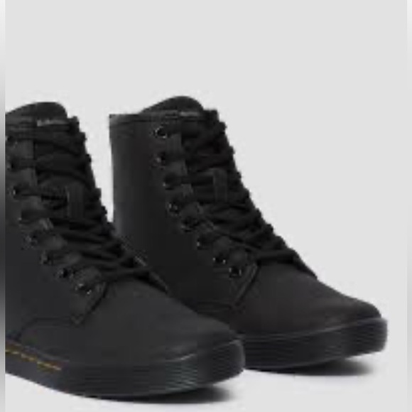 Dr. Martens Shoes - Dr. Marten's Sheridan Canvas Black High-Top Shoes Ankle Boot Size 10L